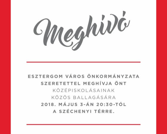 MEGHÍVÓ – KÖZÖS VÁROSI BALLAGÁSRA