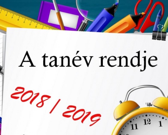 A tanév helyi rendje – a 2018-2019. tanév programjai napról napra