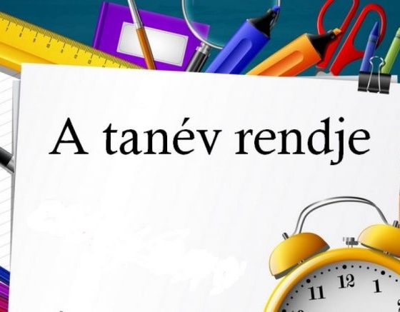 A tanév rendje – Események, határidők a 2023-2024. tanévben