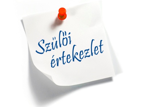 SZÜLŐI ÉRTEKEZLET – MEGHÍVÓ!